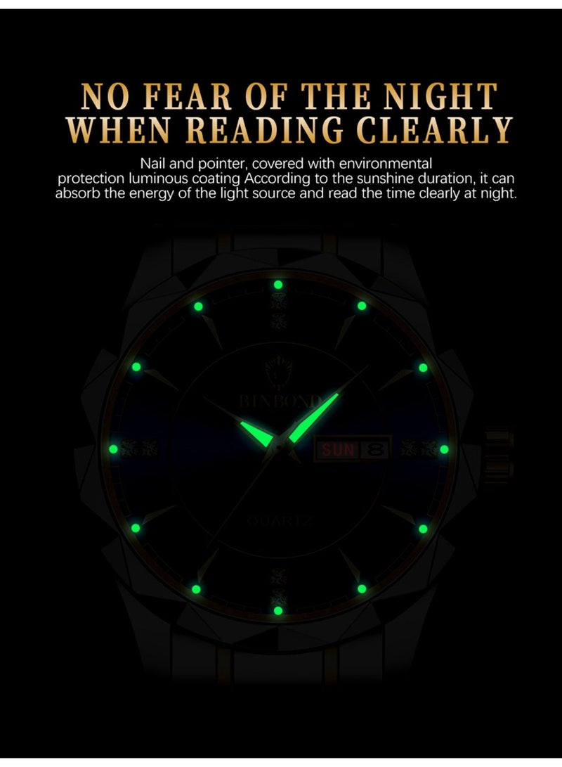 بينبوند ساعات كوارتز نسائية من أفضل العلامات التجارية الفاخرة والأزياء التجارية المقاومة للماء وساعة التاريخ الأسبوعية الرياضية للنساء - Image 4